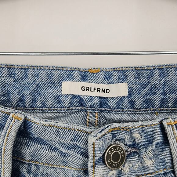 GRLFRND Button Fly Skinny Leg High Rise Distressed Karolina in Live On Size 27 - Picture 3 of 9